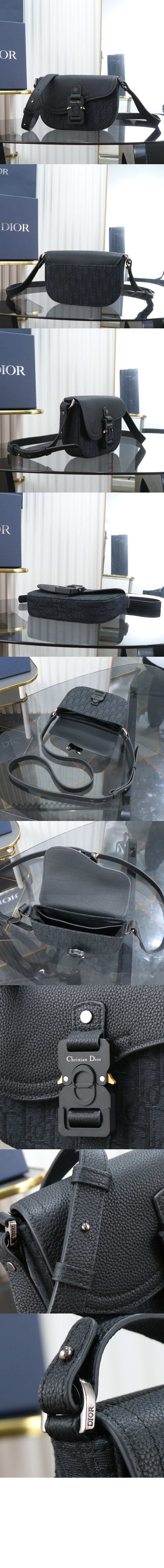 디올 새들 미니 플랩 메신저백 2ADCA