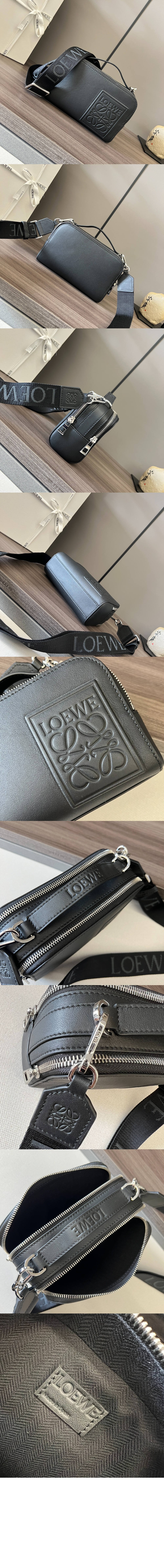 로에베 미니 카메라 크로스 백 - 새틴 카프스킨