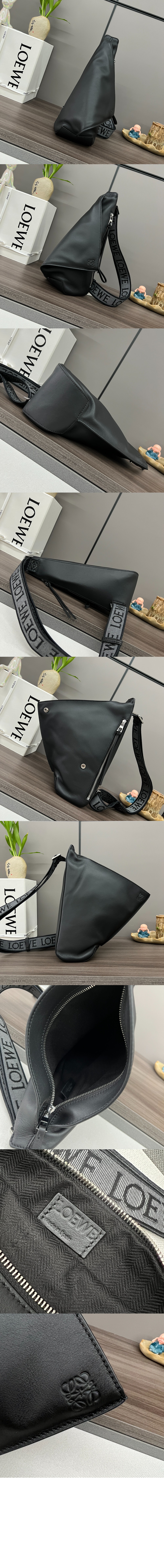 로에베 안톤 슬링 백 - 유연한 스무스 카프스킨 & 자카드