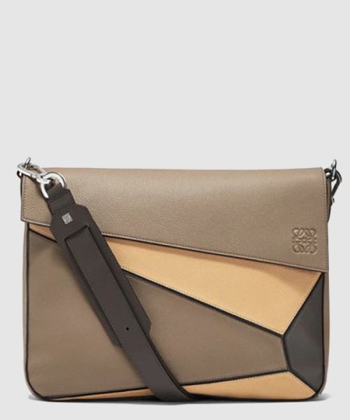 로에베 퍼즐 밀리터리 메신저 백 - 소프트 그레인 카프스킨