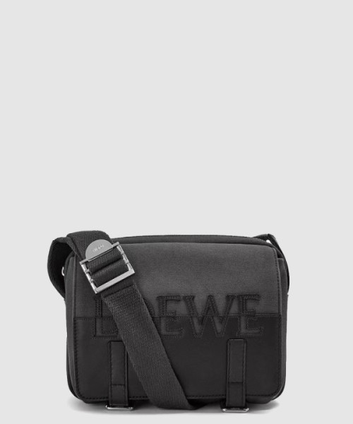 로에베 리터리 메신저 백 - 소프트 그레인 카프스킨 & 캔버스