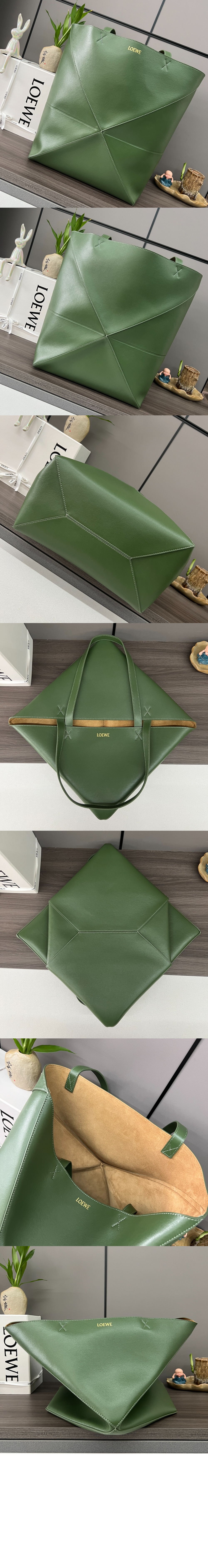 로에베 라지 퍼즐 폴드 토트 - 샤이니 카프스킨