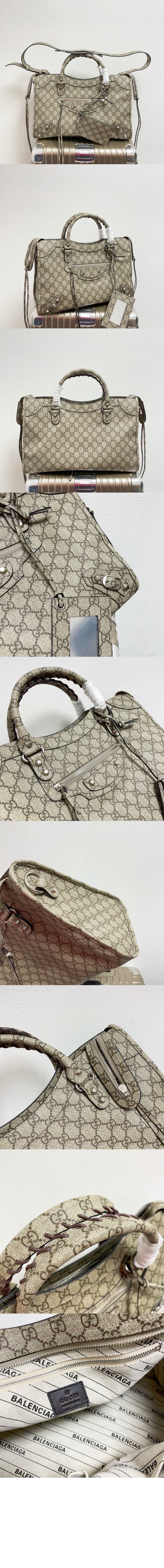 지퍼 토트 겸 크로스백 681695