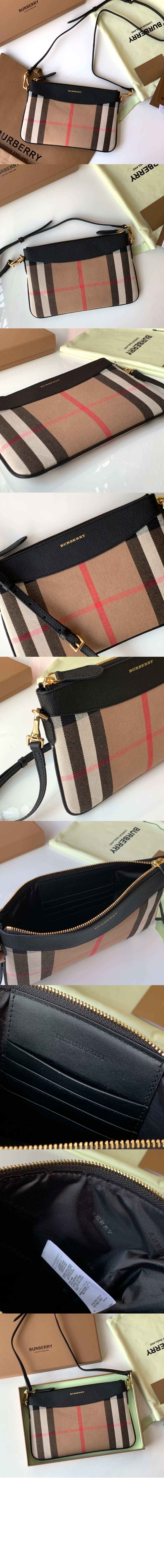 버버리 체크 크로스백 80201771