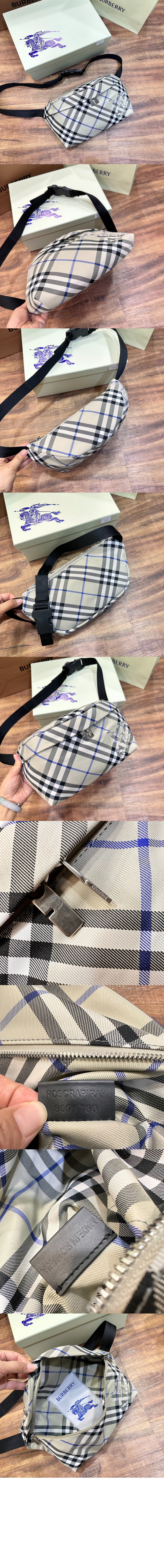 버버리 체크 벨트백 80917811