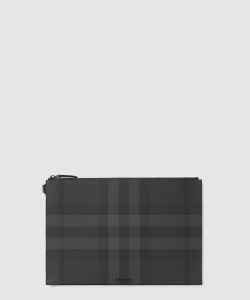 버버리 체크 지퍼 파우치 80746931