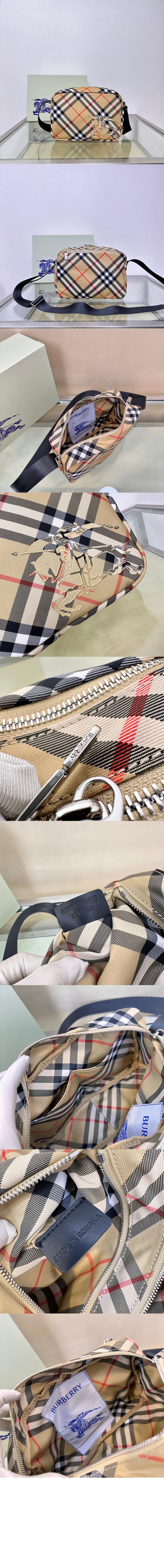버버리 체크 크로스바디백 80920171