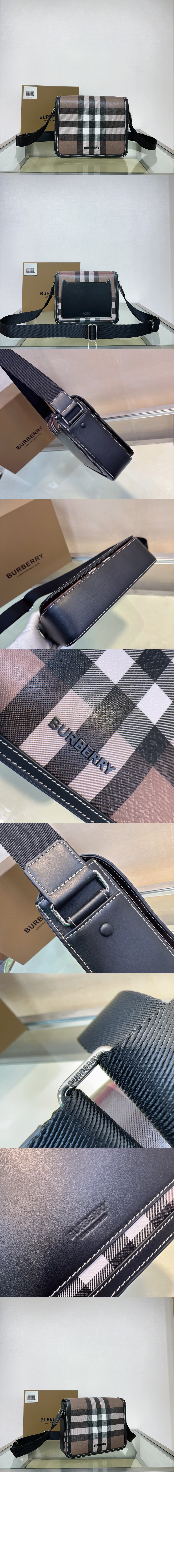 버버리 체크 메신저백 80697921