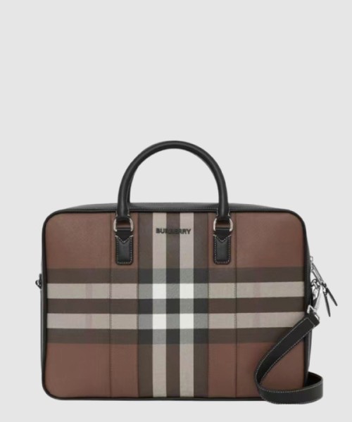 버버리 체크 레더 브리프케이스 80527721