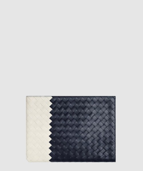 보테가베네타 인트레치아토 하프 지퍼 파우치 607479