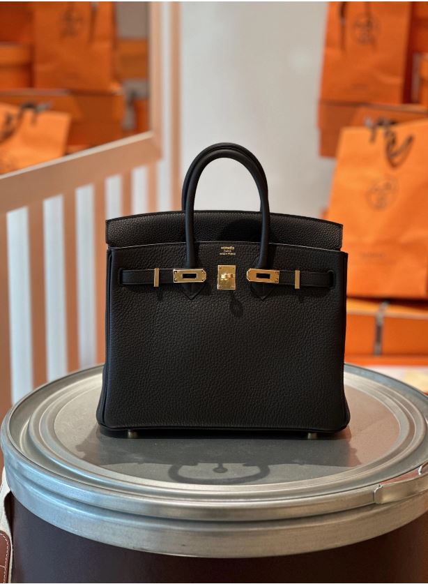 에르메스 버킨 25 블랙 금장