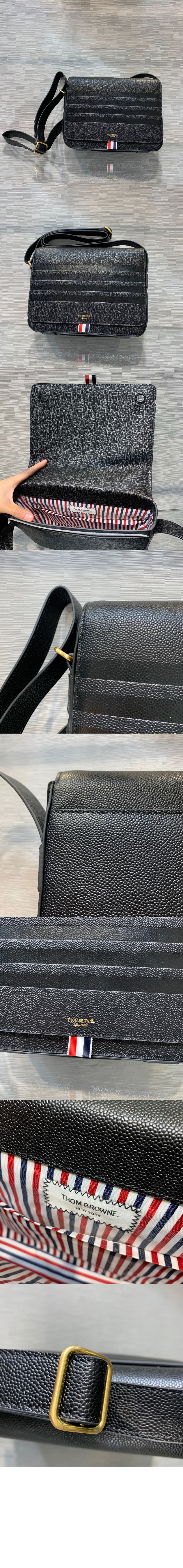 톰브라운 4-bar 엠보스 리포터백 MAG139