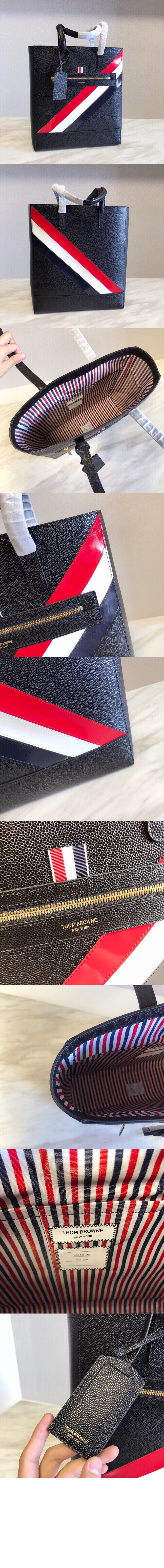 톰브라운 페블 토트백 MAG066