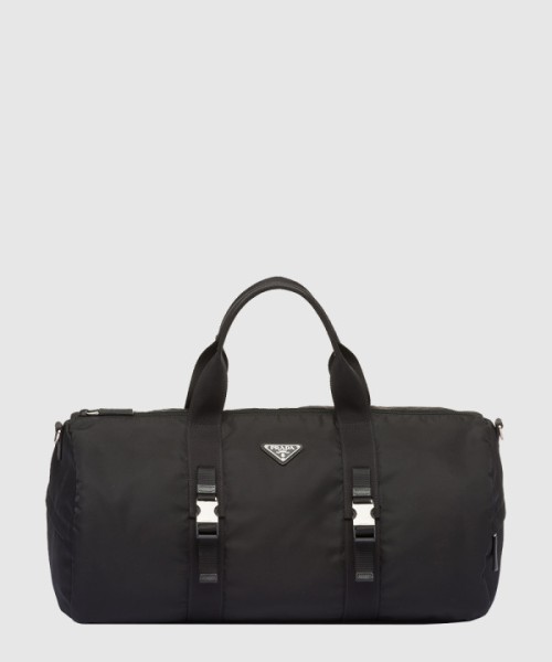 프라다 리나일론 및 사피아노 가죽 더플백 2VC015