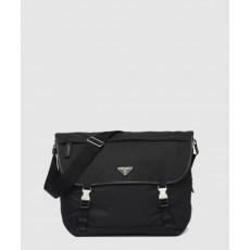 프라다 리나일론 및 가죽 숄더백 2VD052