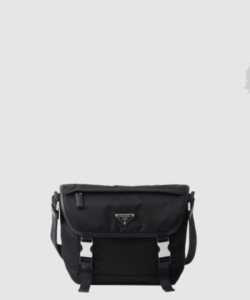 프라다 리나일론 및 사피아노 가죽 숄더백 2VD066