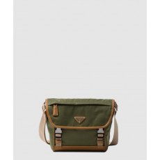 프라다 리나일론 및 가죽 숄더백 2VD066