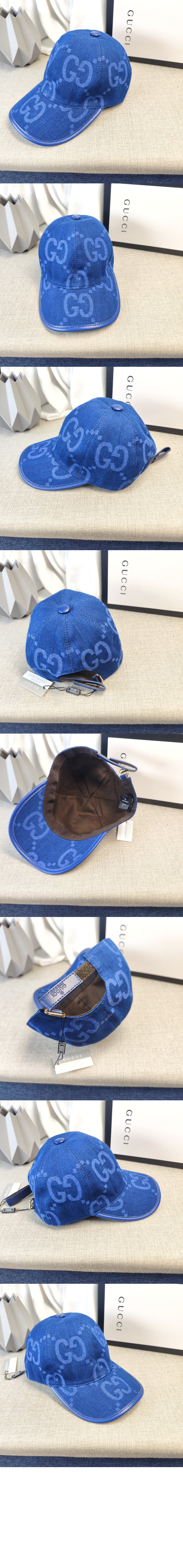 구찌 GG 데님 베이스볼 캡 656206