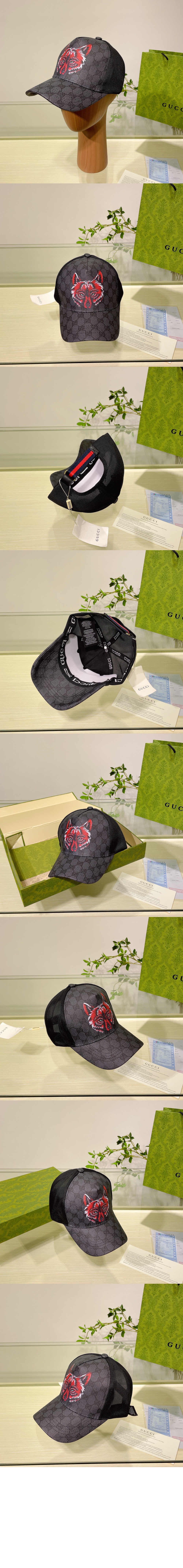 구찌 울프 베이스볼 캡 426887