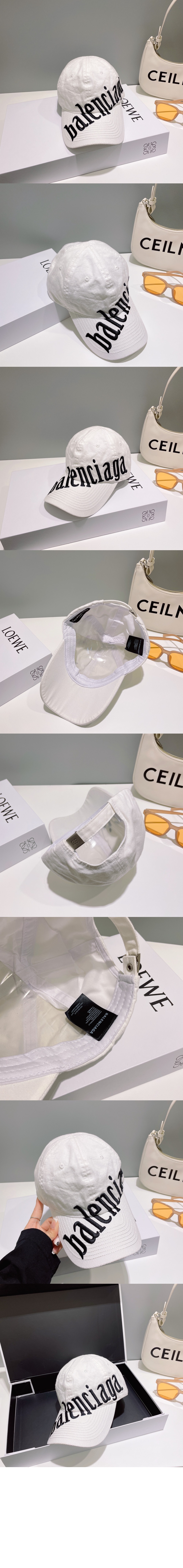 발렌시아가 사선 로고 베이스볼 캡 680738