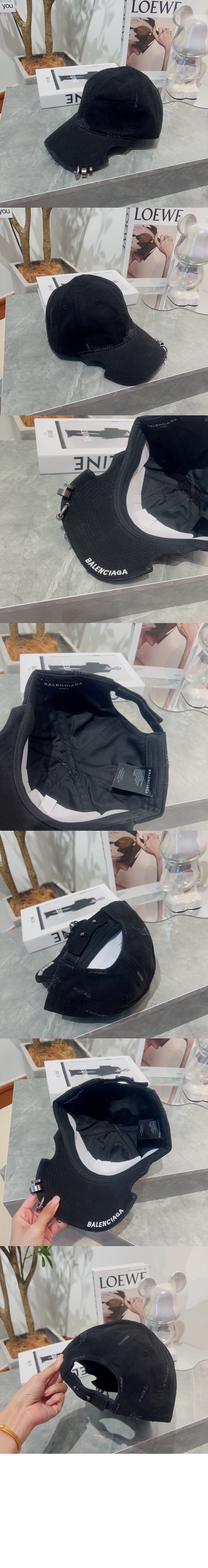 발렌시아가 헤비 펀치 베이스볼 캡 749157