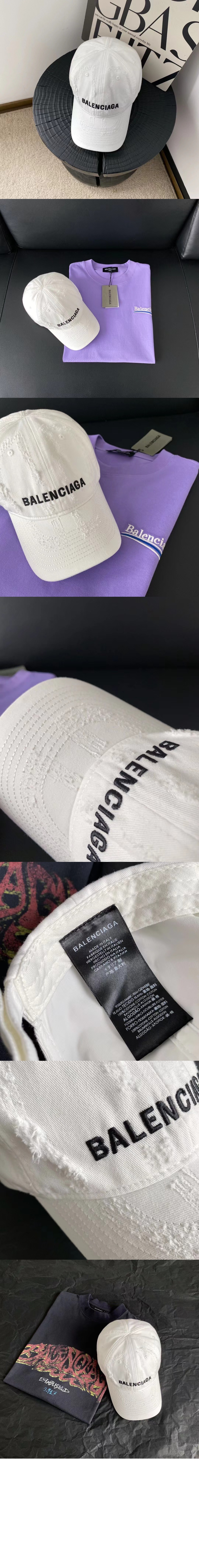 발렌시아가 BB 레이저 베이스볼 캡 719282