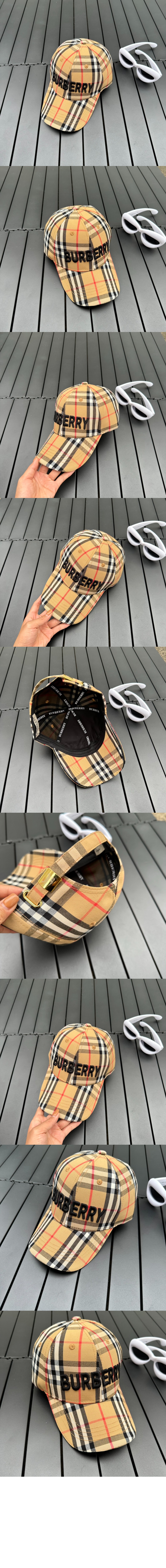 버버리 빈티지 체크 베이스볼 캡 8065819