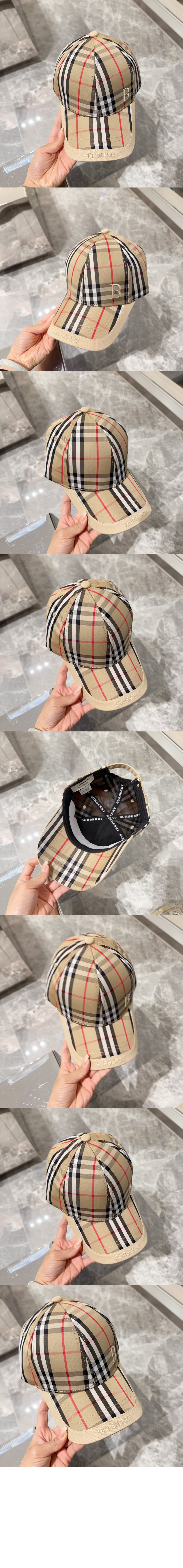 버버리 빈티지 체크 베이스볼 캡 8015221