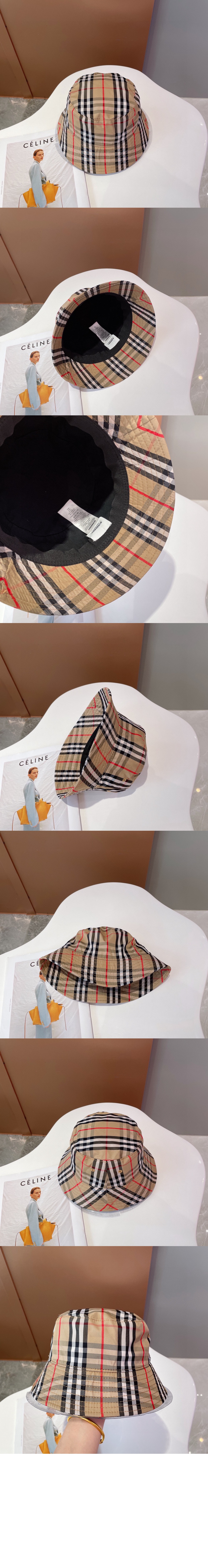 버버리 빈티지 체크 버킷햇 80269271