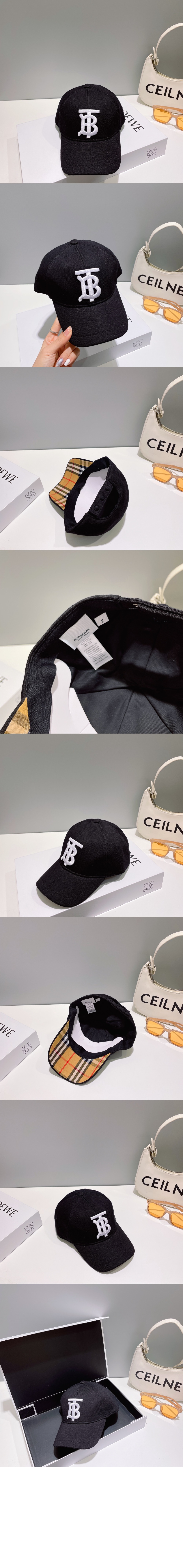 버버리 코튼 트윌 베이스볼 캡 80381411