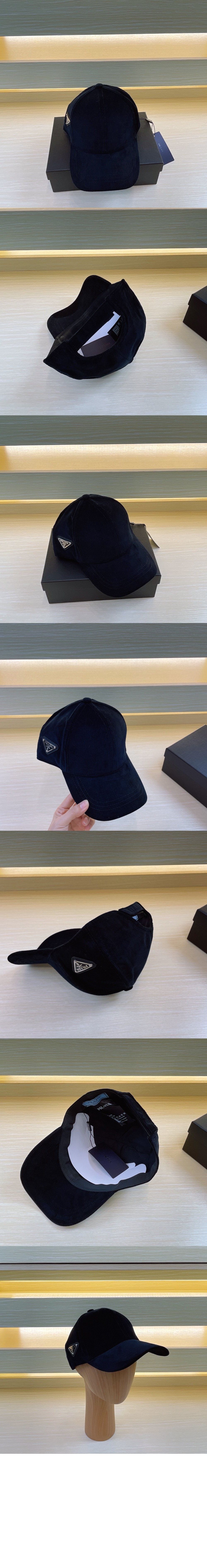 프라다 코듀로이 베이스볼 캡 2HC274