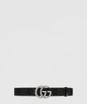 구찌 GG 마몽 엠보스 레더 벨트 406831