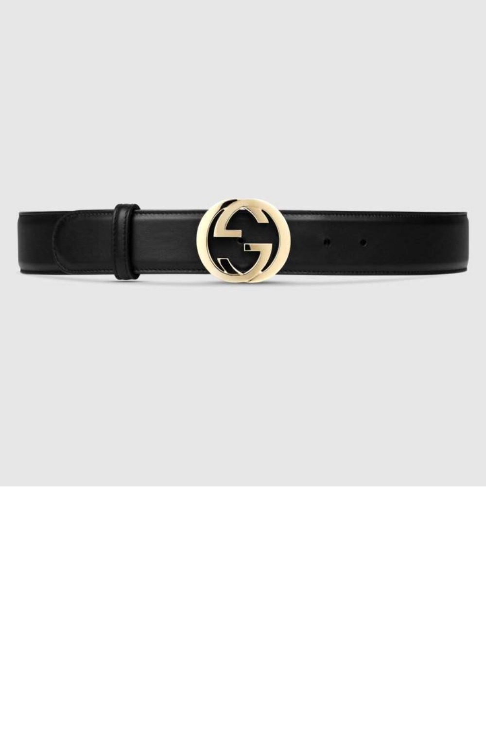 구찌 G버클 가죽 벨트 370543