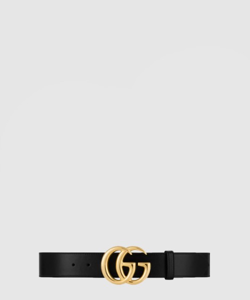 구찌 더블 G 버클 레더 벨트 606831