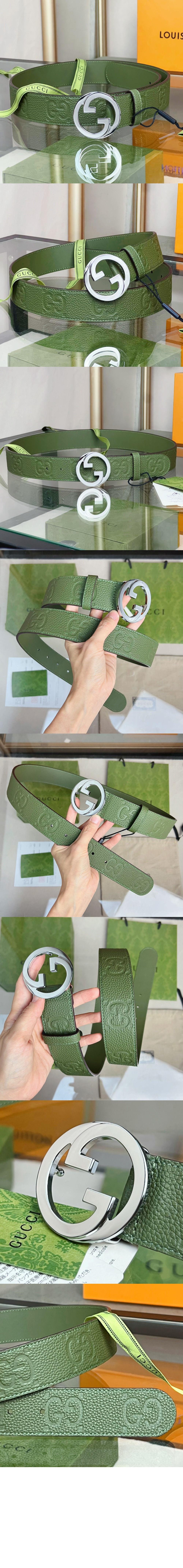 구찌 블론디 라인 와이드핏 벨트 703147