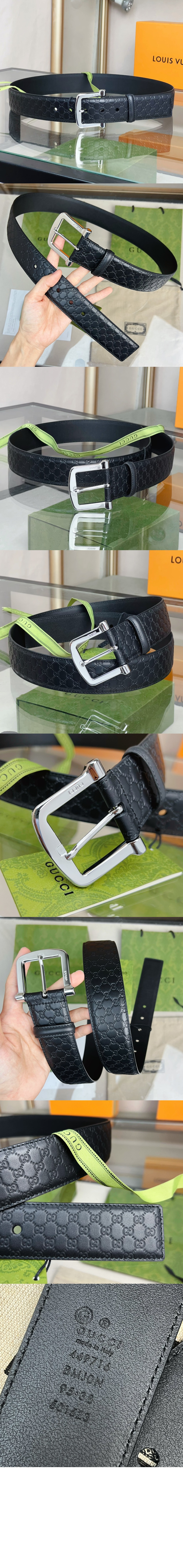 구찌 엠보싱 벨트 449716