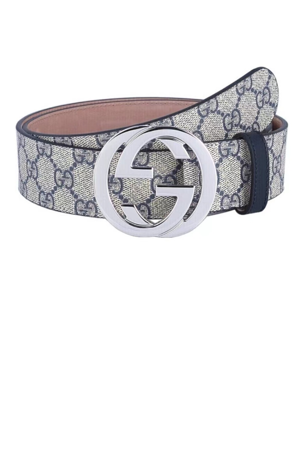 구찌 더블 G 엠보 평활 버클 벨트 411924
