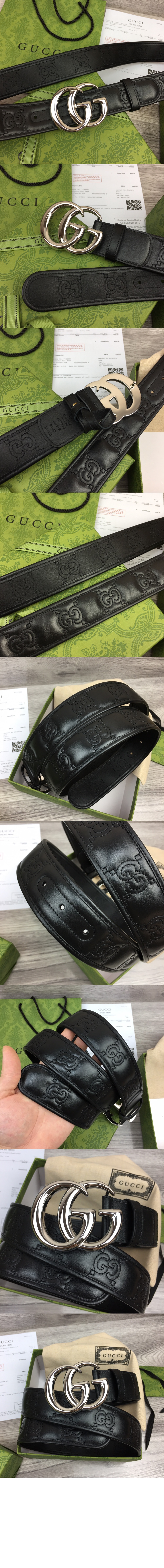 구찌 마틀라세 와이드 벨트 400593