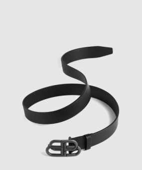 발렌시아가 BB 라지 벨트 블랙 570370