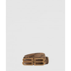 발렌시아가 BB 시그니처 코팅 캔버스 벨트 703098