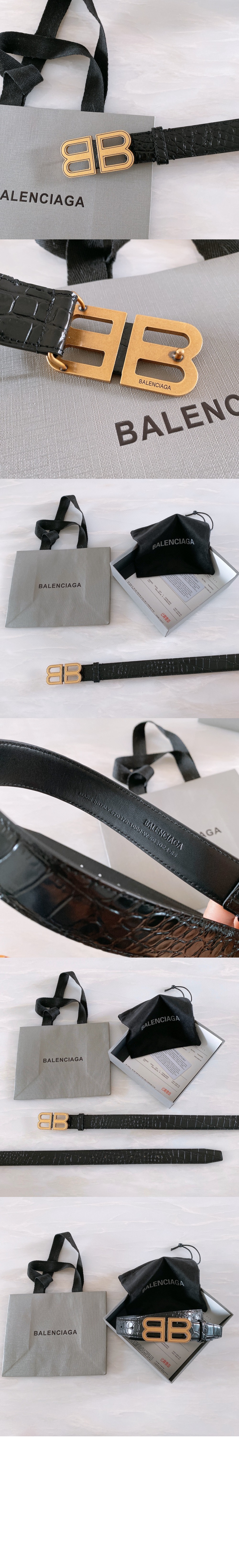 발렌시아가 BB 씬 벨트 673518