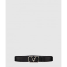 발렌티노 브이로고 시그니처 유광 송아지 가죽