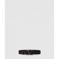 발렌티노 V 로고 벨트