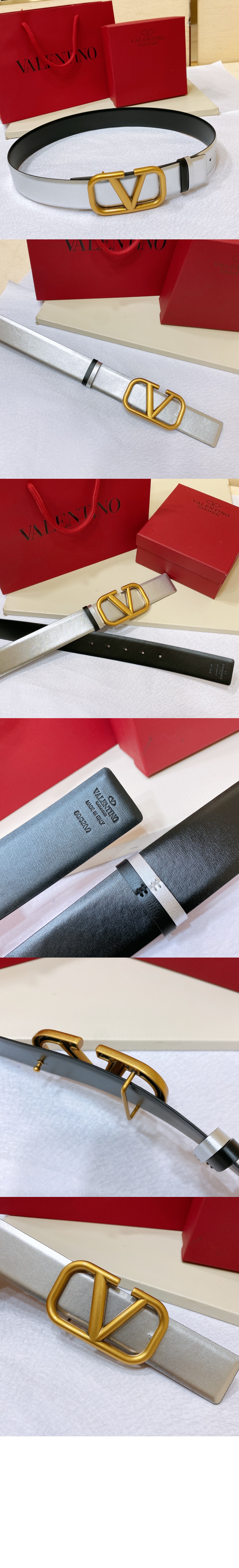 발렌티노 브이로고 리버서블 벨트