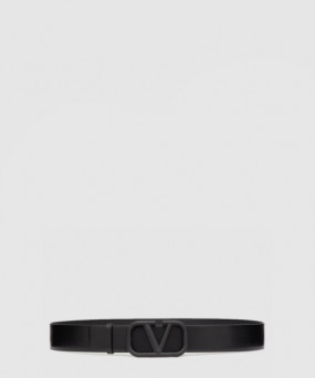 발렌티노 브이로그 로고 송아지 가죽 벨트