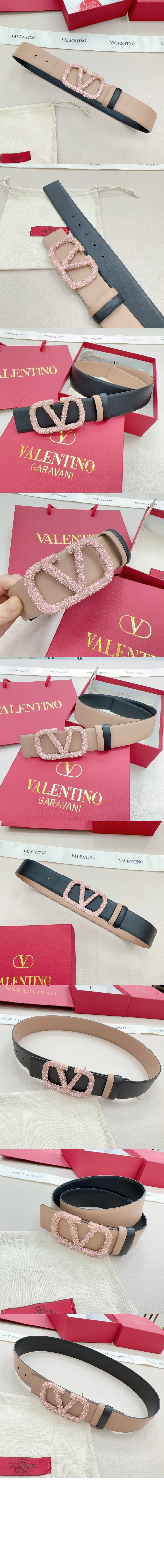 발렌티노 브이로고 리버서블 벨트