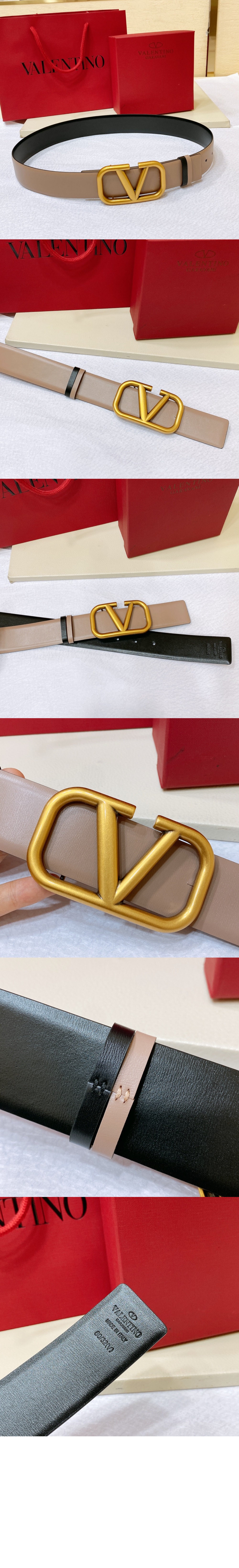 발렌티노 브이로고 리버서블 벨트