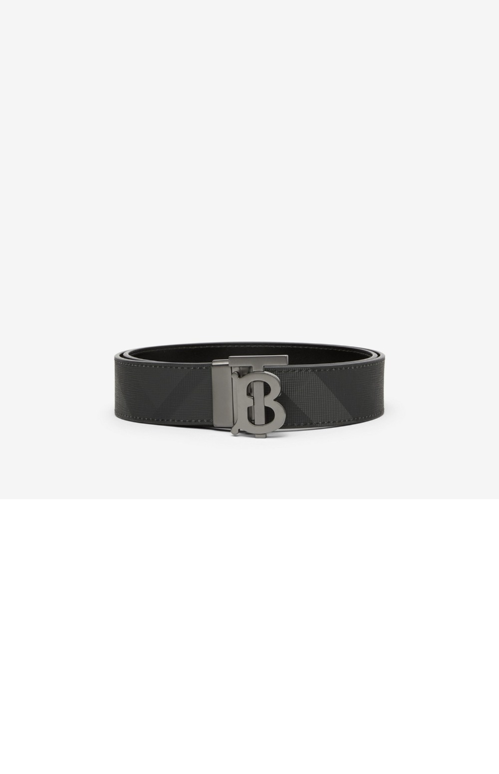 버버리 체크 레더 리버시블 TB 벨트 80653391