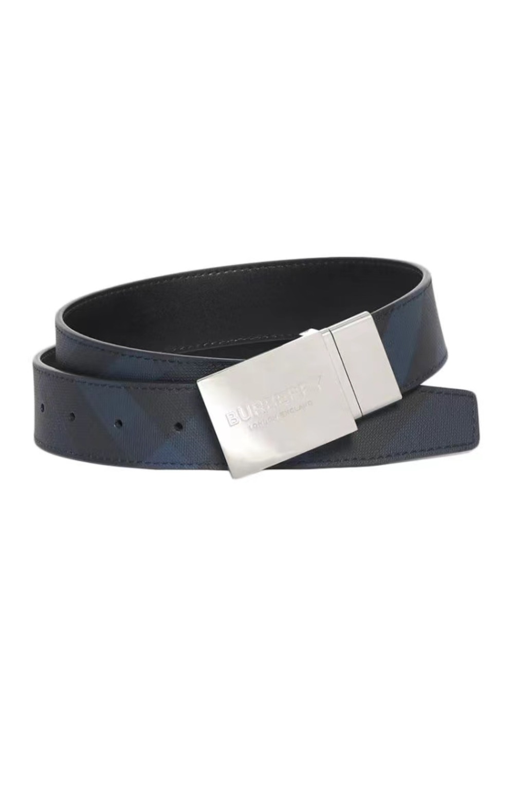 버버리 양면 체크 벨트 80198141