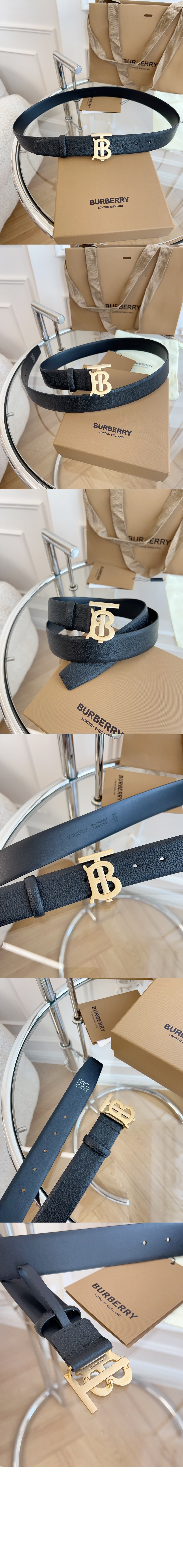 버버리 레더 캐주얼 벨트 8046542